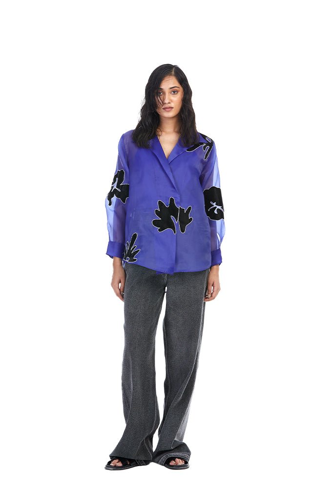 'ALYRA' Applique Shirt - Kanika Goyal Label