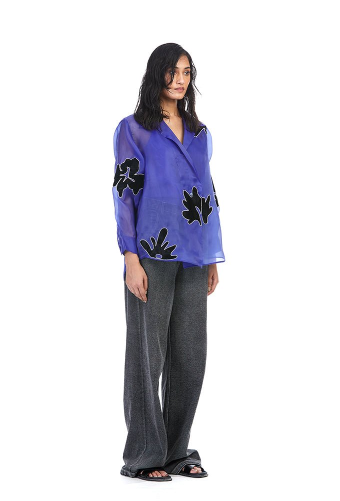 'ALYRA' Applique Shirt - Kanika Goyal Label