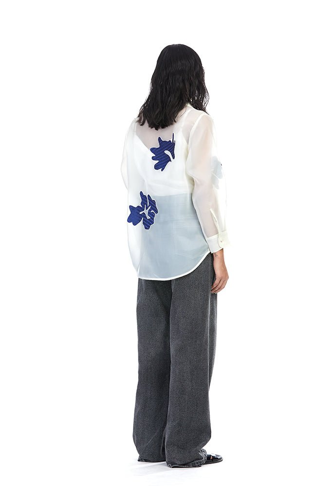 'ALYRA' Applique Shirt - Kanika Goyal Label