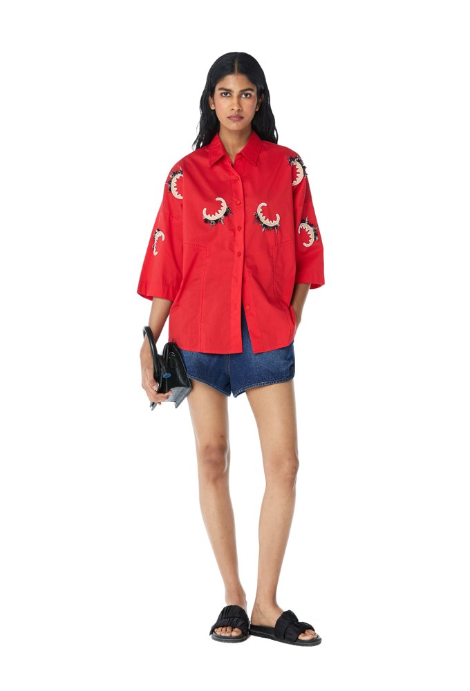 ASTRID' Embellished Shirt - Kanika Goyal Label