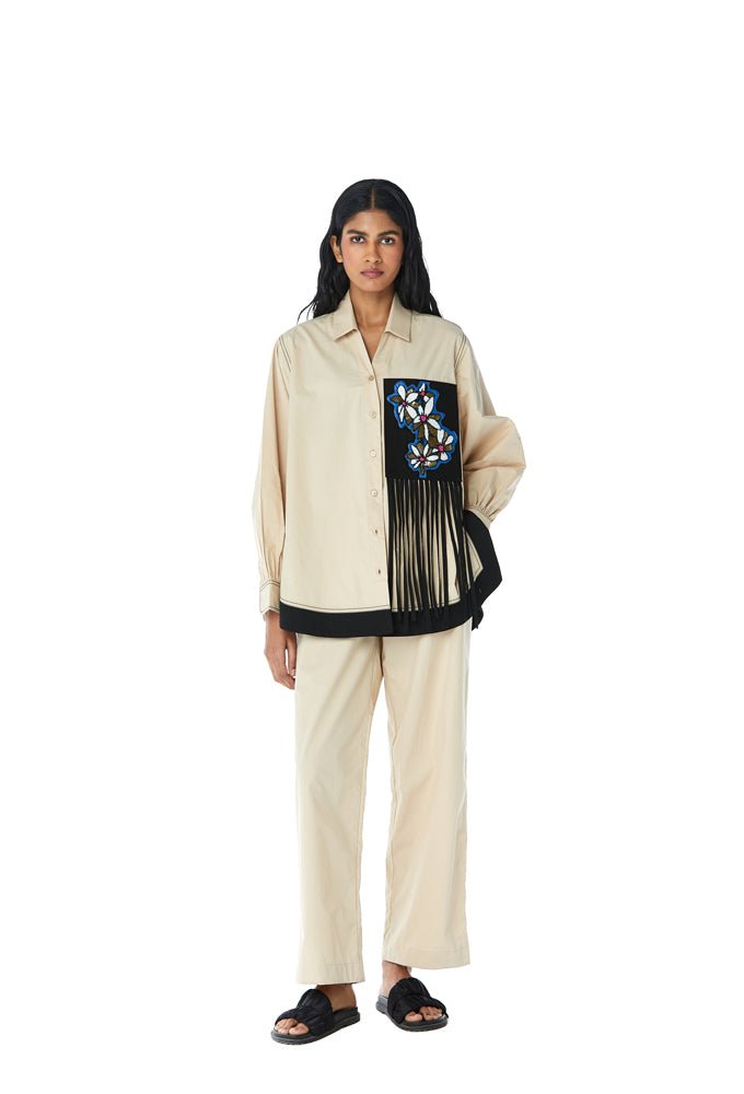 ASUKA' Embellished Shirt - Kanika Goyal Label