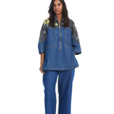 'AZURA' Denim Pants - Kanika Goyal Label