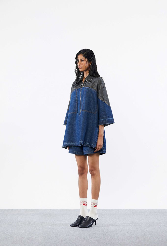 AZURA' Denim Shorts - Kanika Goyal Label