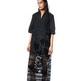 BLACK SHIRT DRESS - Kanika Goyal Label