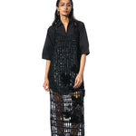 BLACK SHIRT DRESS - Kanika Goyal Label