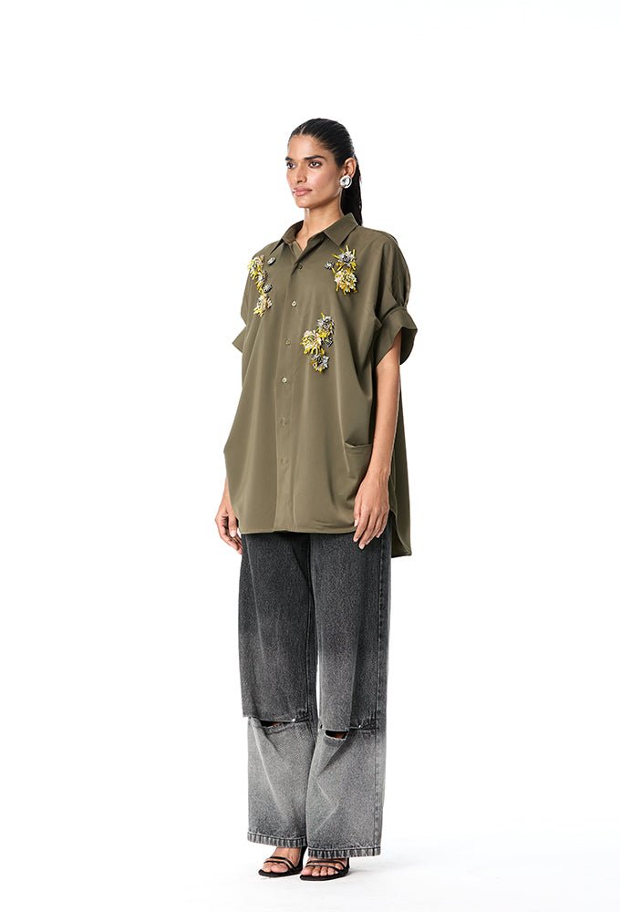 'BRIAR' Embellished Shirt - Kanika Goyal Label