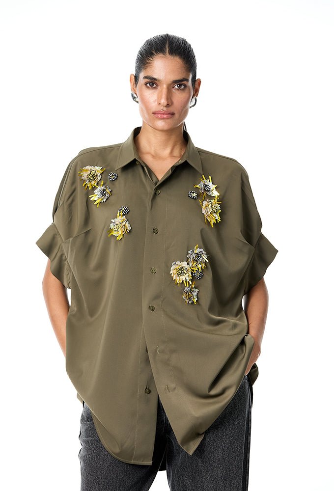 'BRIAR' Embellished Shirt - Kanika Goyal Label