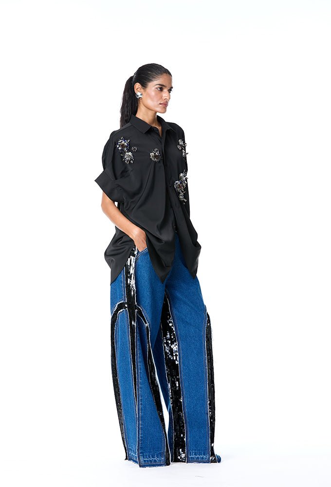 'BRIAR' Embellished Shirt - Kanika Goyal Label