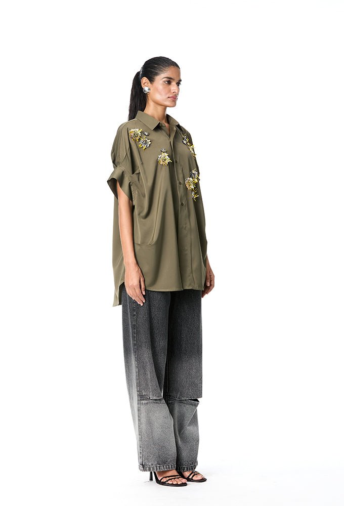 'BRIAR' Embellished Shirt - Kanika Goyal Label