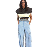 'CARYS' Concentric Cut Pants - Kanika Goyal Label