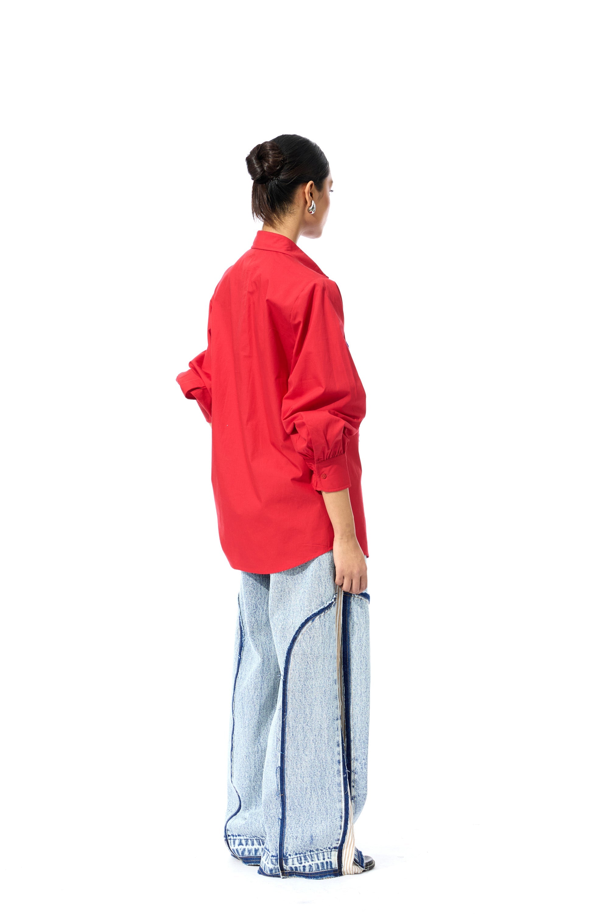 'CELESTICH' RED SHIRT - Kanika Goyal Label