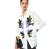 'CELESTICH' WHITE SHIRT - Kanika Goyal Label