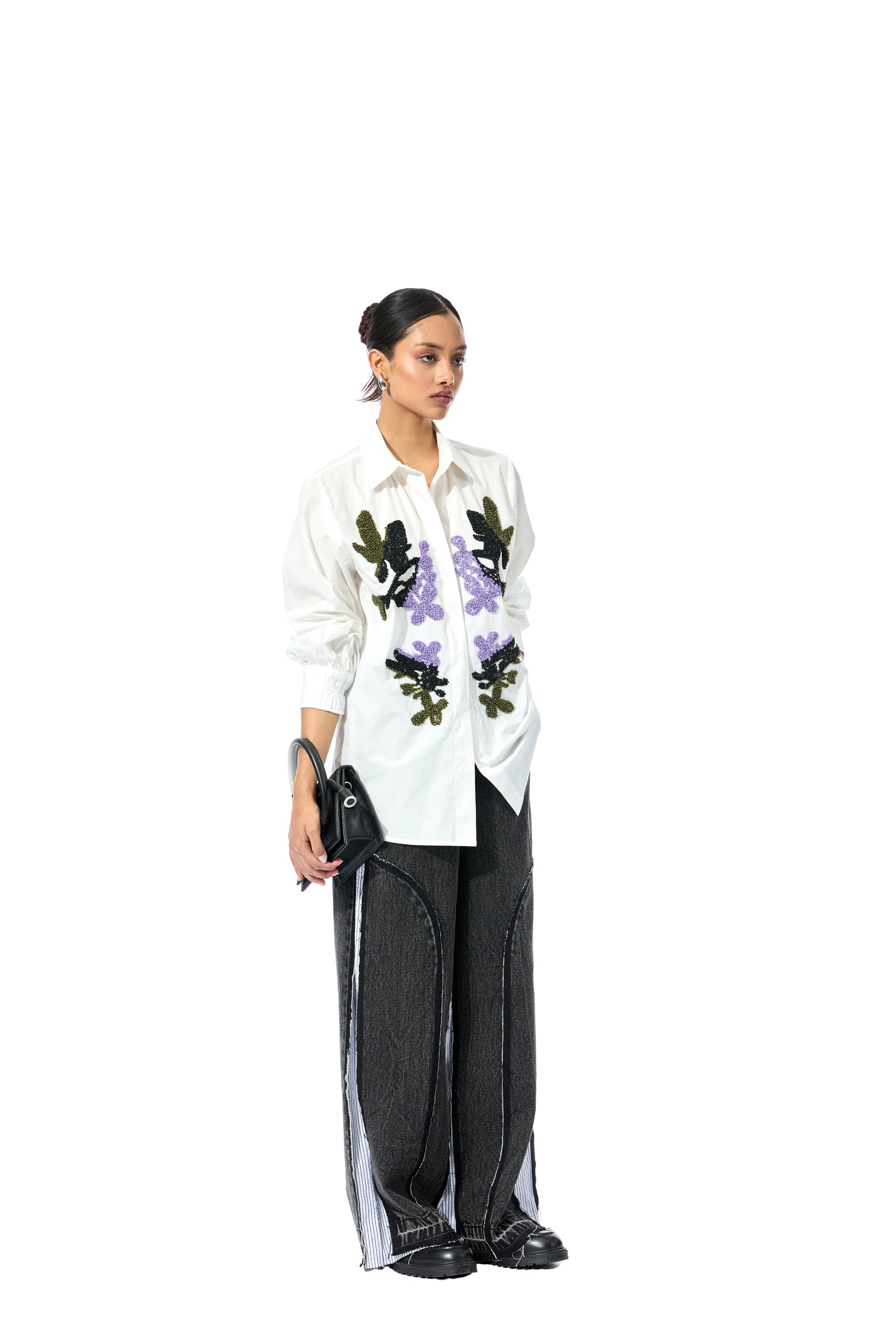 'CELESTICH' WHITE SHIRT - Kanika Goyal Label