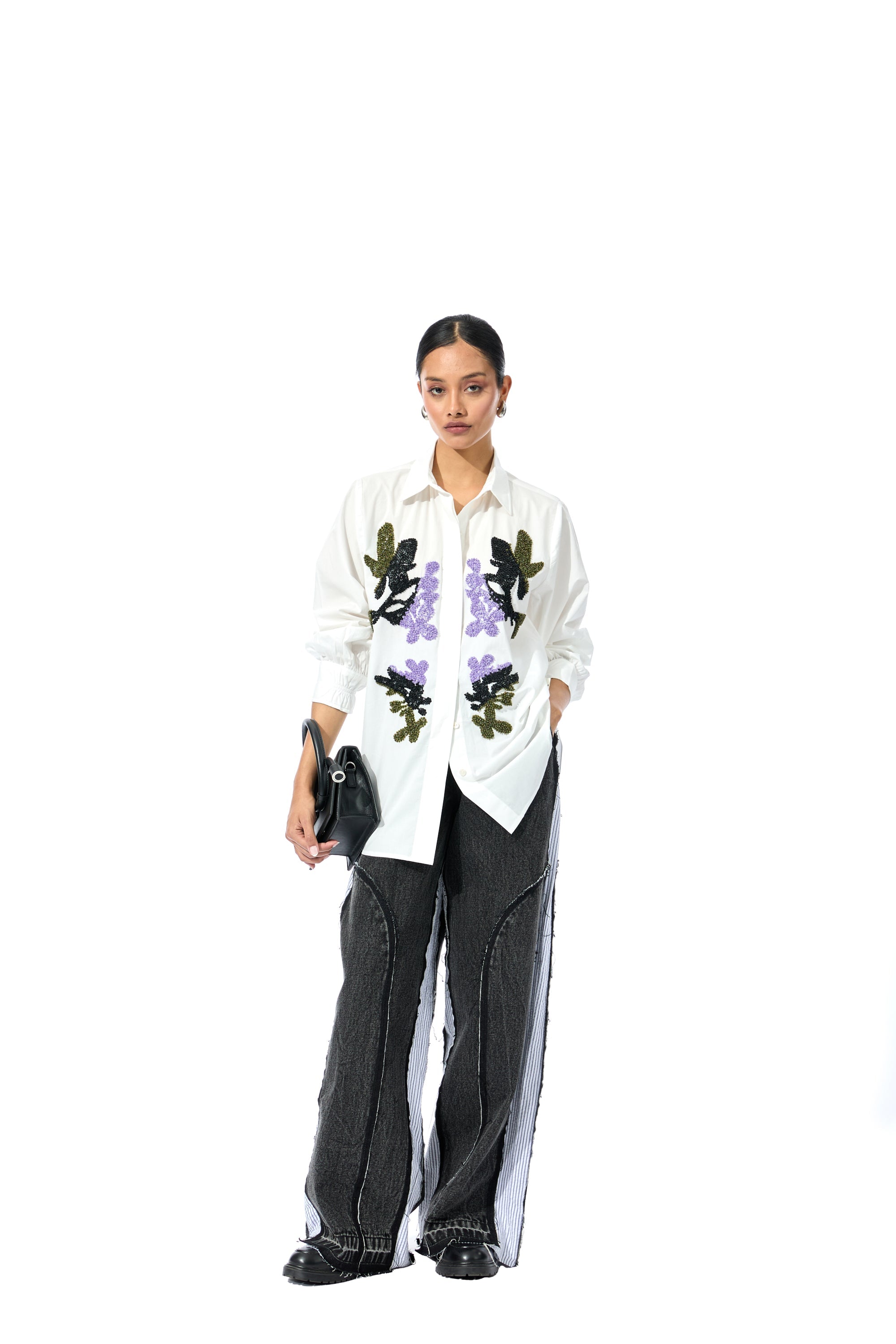 'CELESTICH' WHITE SHIRT - Kanika Goyal Label