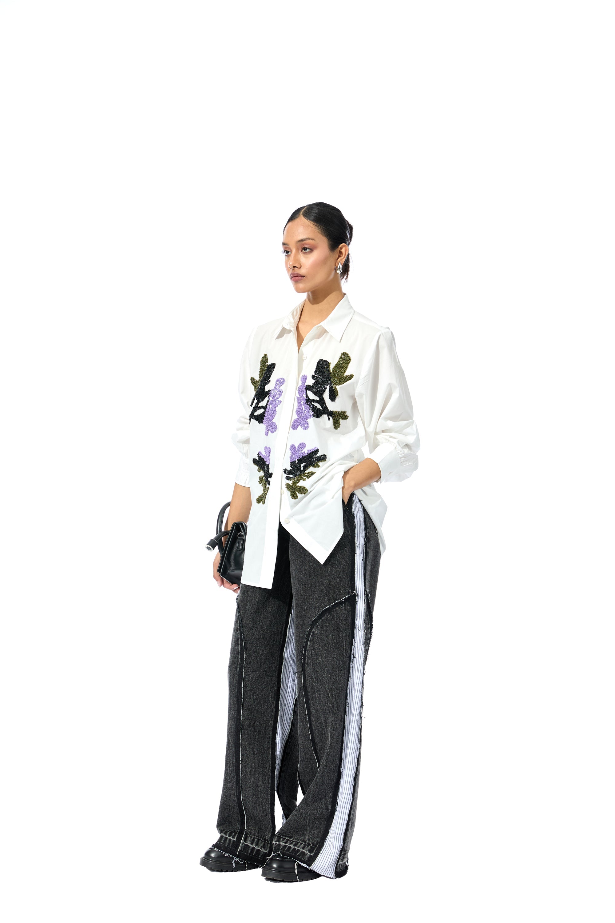 'CELESTICH' WHITE SHIRT - Kanika Goyal Label