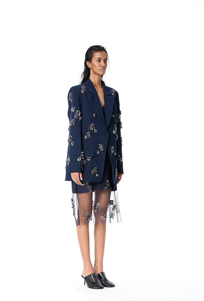 'CERYS' Embellished Blazer - Kanika Goyal Label