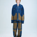 CONCENTRIC CUT DENIM JACKET - Kanika Goyal Label