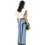 CONCENTRIC CUT DENIM SKIRT - Kanika Goyal Label