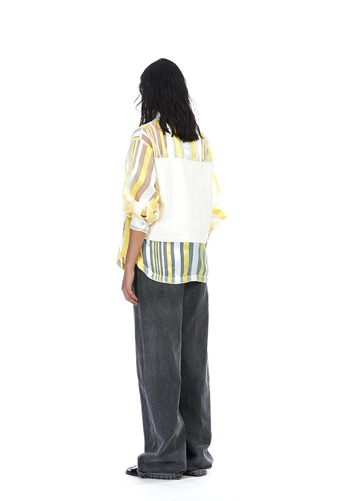 CONCENTRIC CUT ORGANZA SHIRT - Kanika Goyal Label