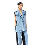 DECONSTRUCTED DENIM JACKET - Kanika Goyal Label