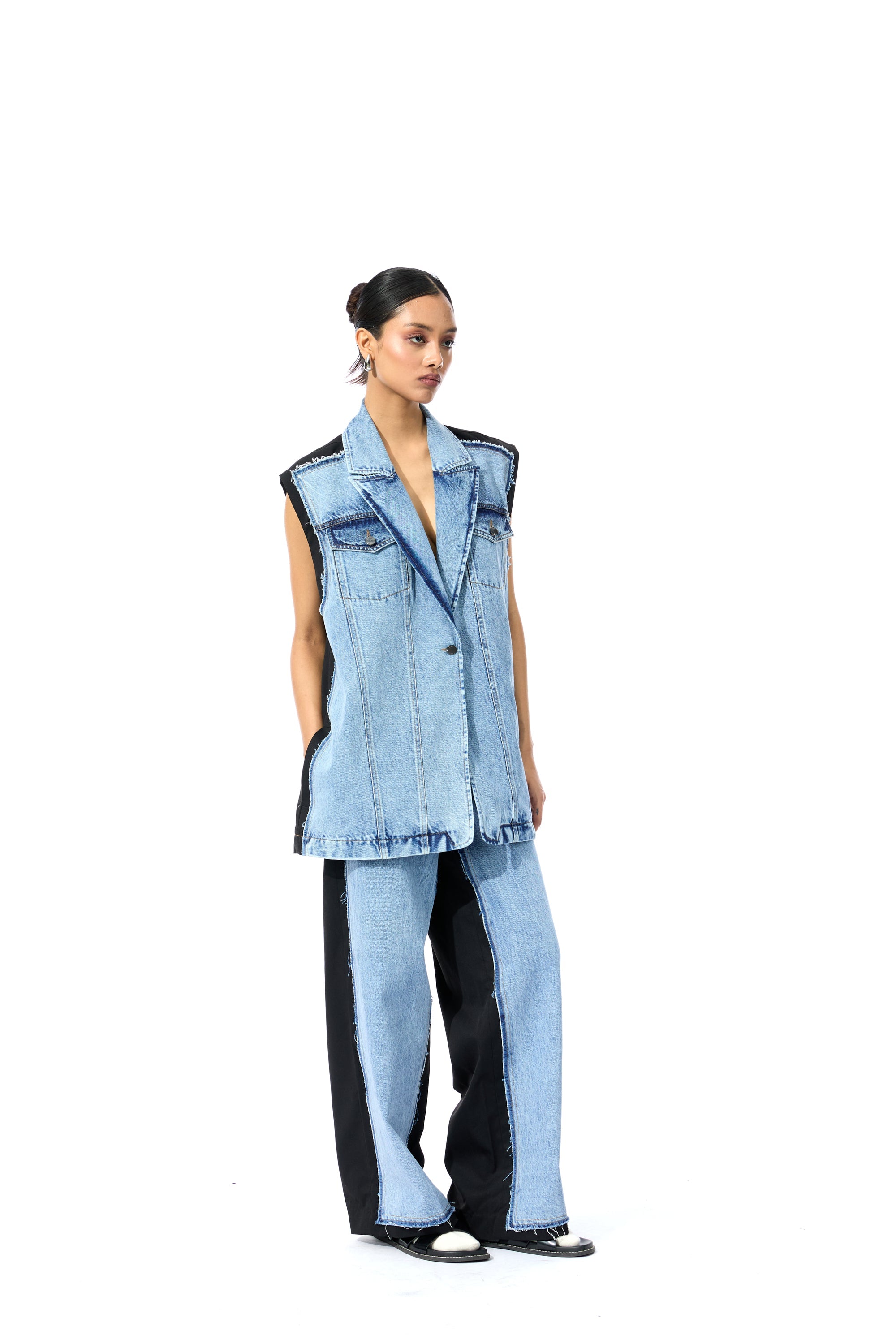 DECONSTRUCTED DENIM JACKET - Kanika Goyal Label