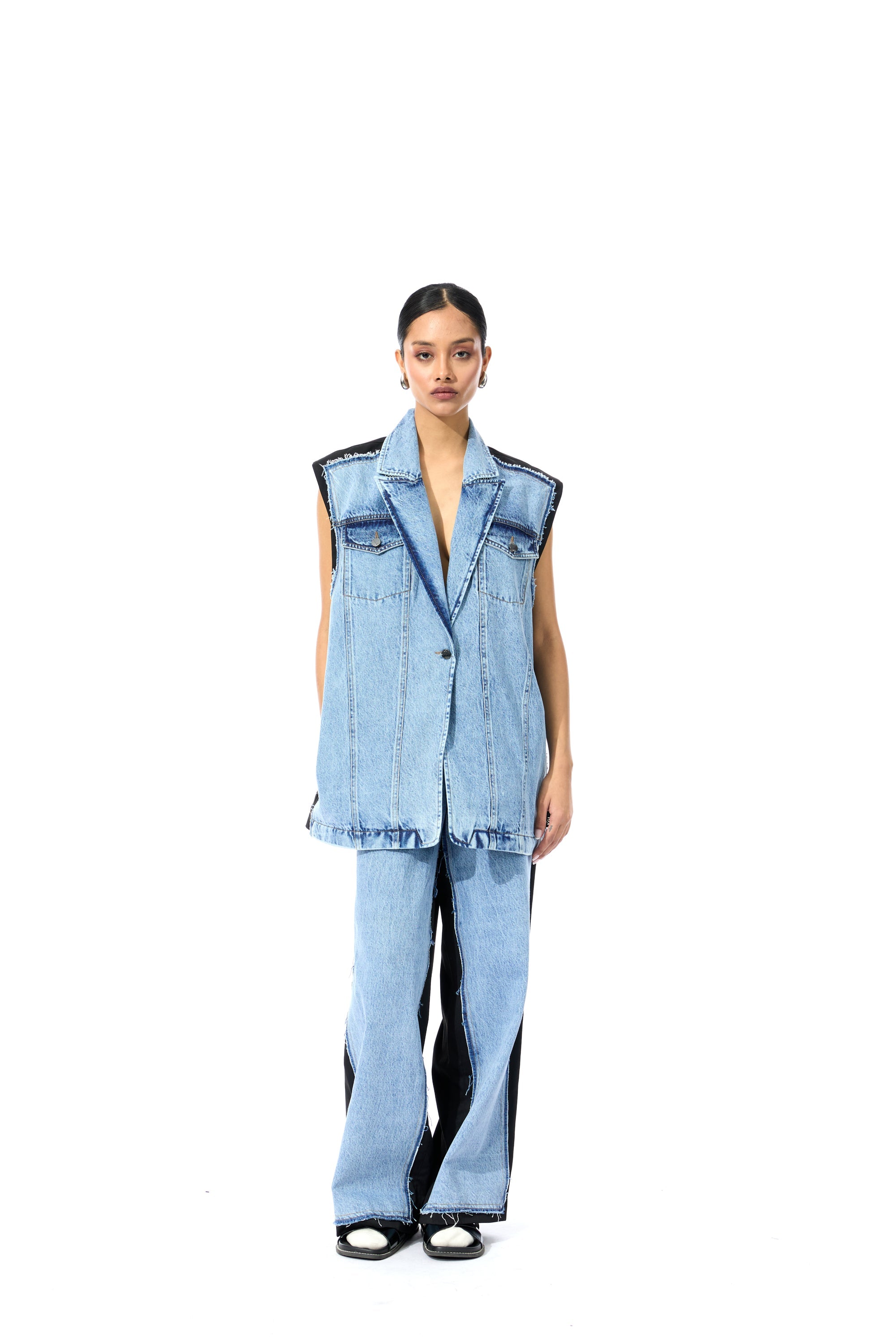 DECONSTRUCTED DENIM JACKET - Kanika Goyal Label