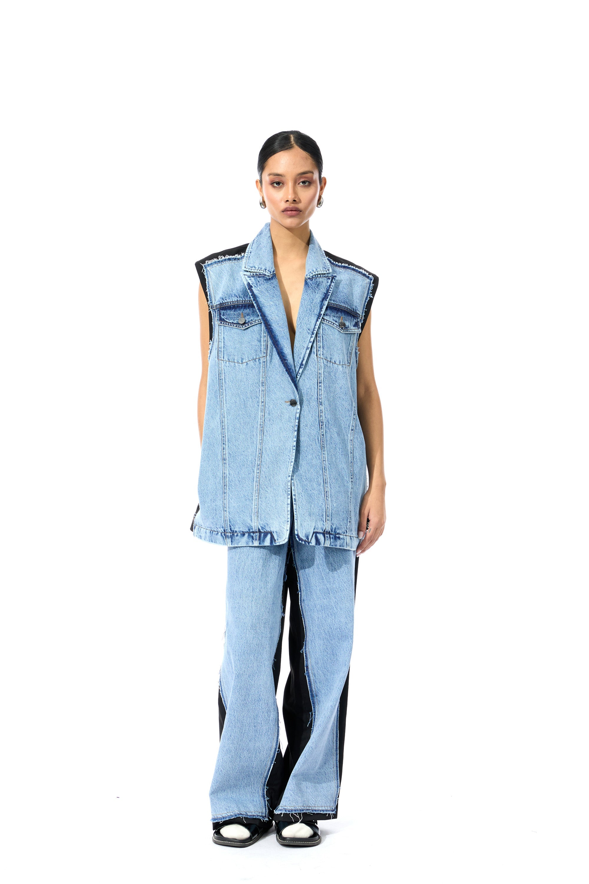 DECONSTRUCTED DENIM JACKET - Kanika Goyal Label