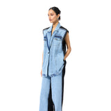 DECONSTRUCTED DENIM JACKET - Kanika Goyal Label