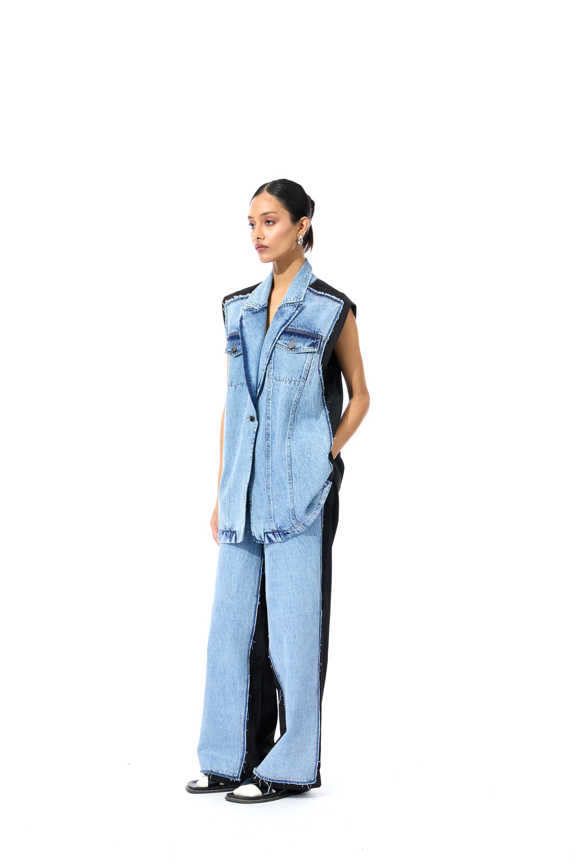 DECONSTRUCTED DENIM JACKET - Kanika Goyal Label