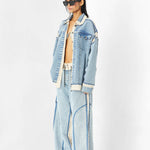 'DENIM DRIP' JACKET - Kanika Goyal Label