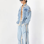 'DENIM DRIP' JACKET - Kanika Goyal Label