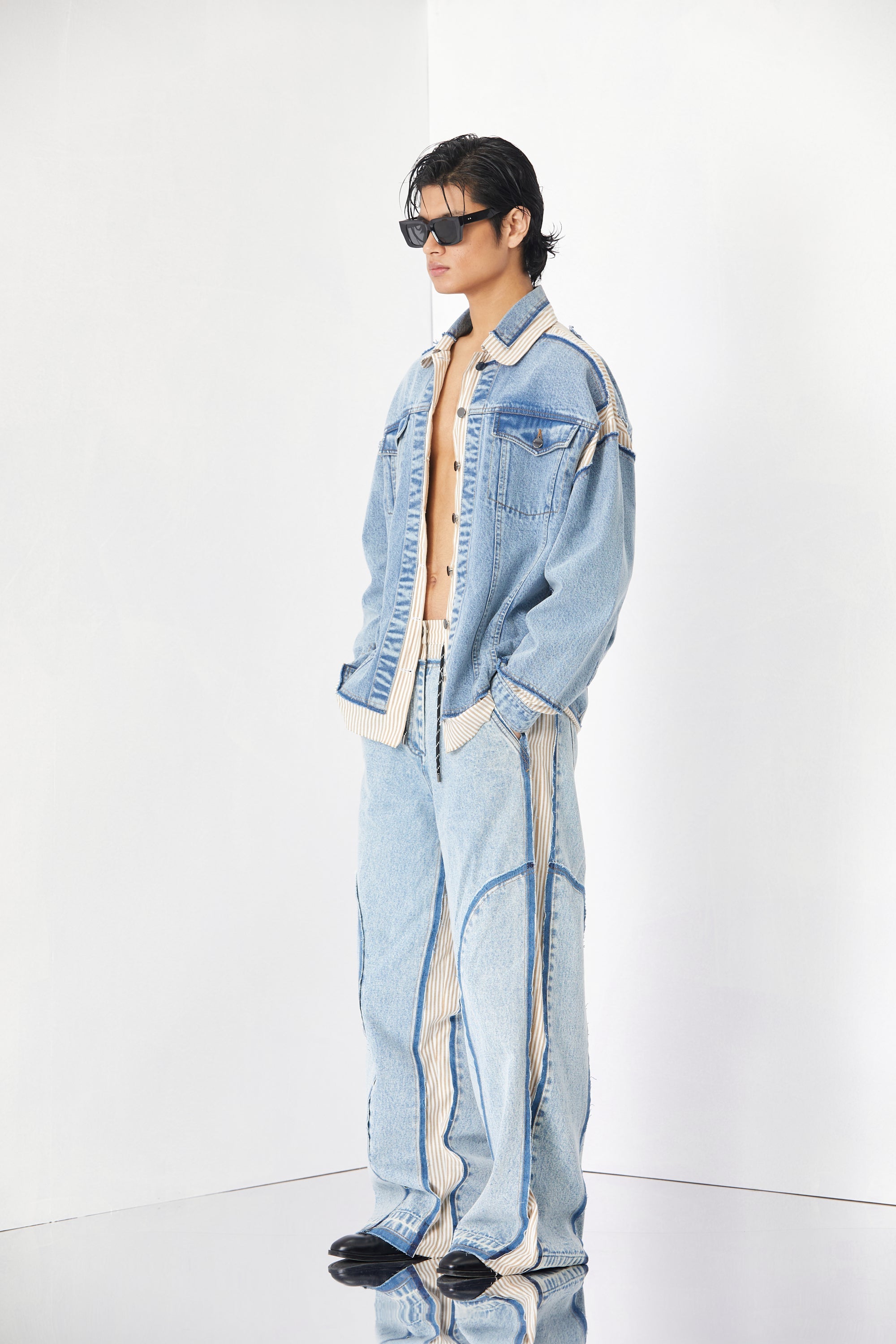 'DENIM DRIP' JACKET - Kanika Goyal Label