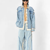 'DENIM DRIP' JACKET - Kanika Goyal Label