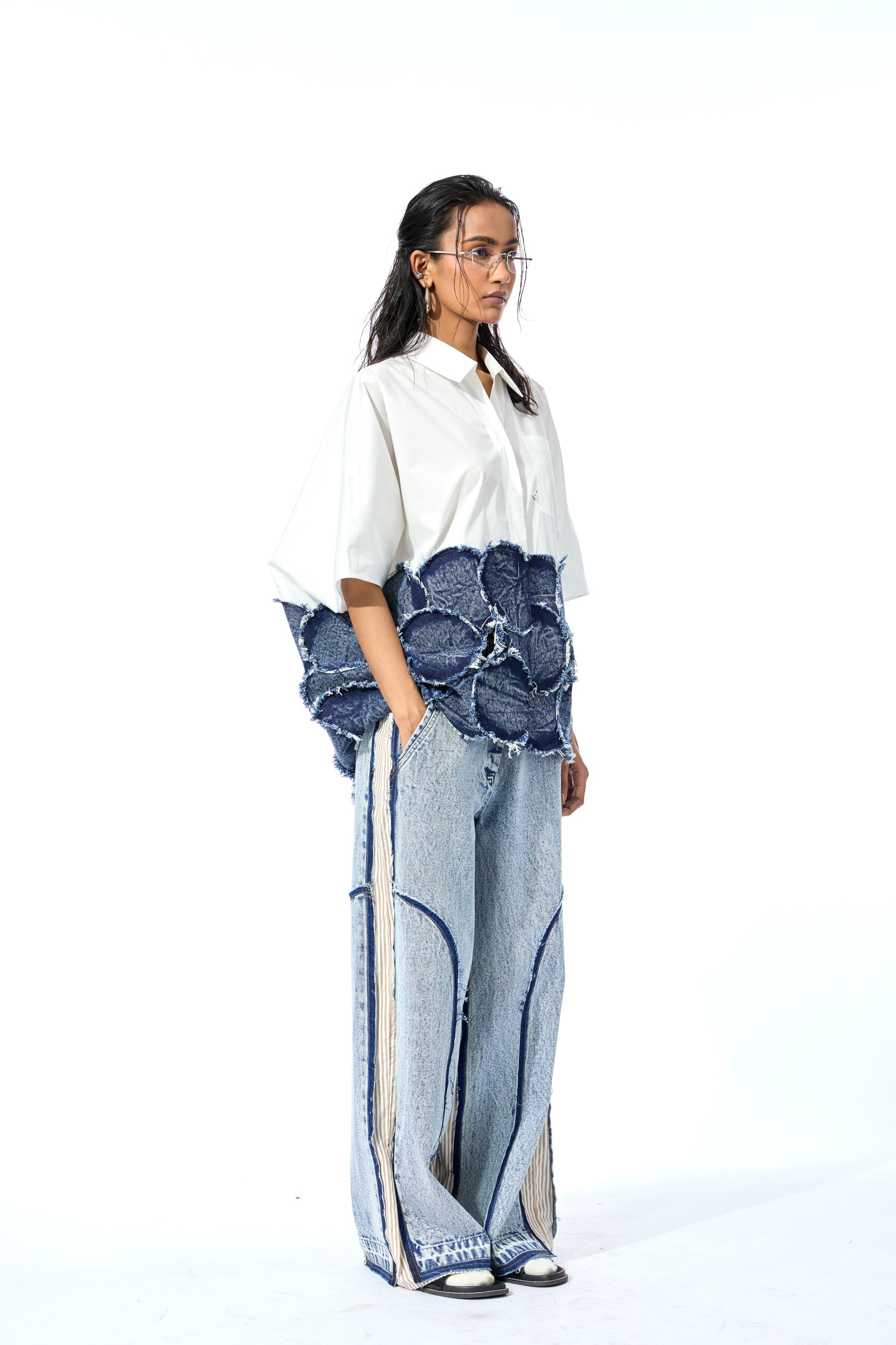 'DENIM DRIP' PANTS - Kanika Goyal Label