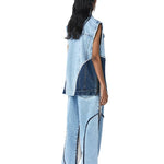 Eden' Embellished denim vest - Kanika Goyal Label