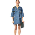 'ELVIRA' DENIM DRESS - Kanika Goyal Label