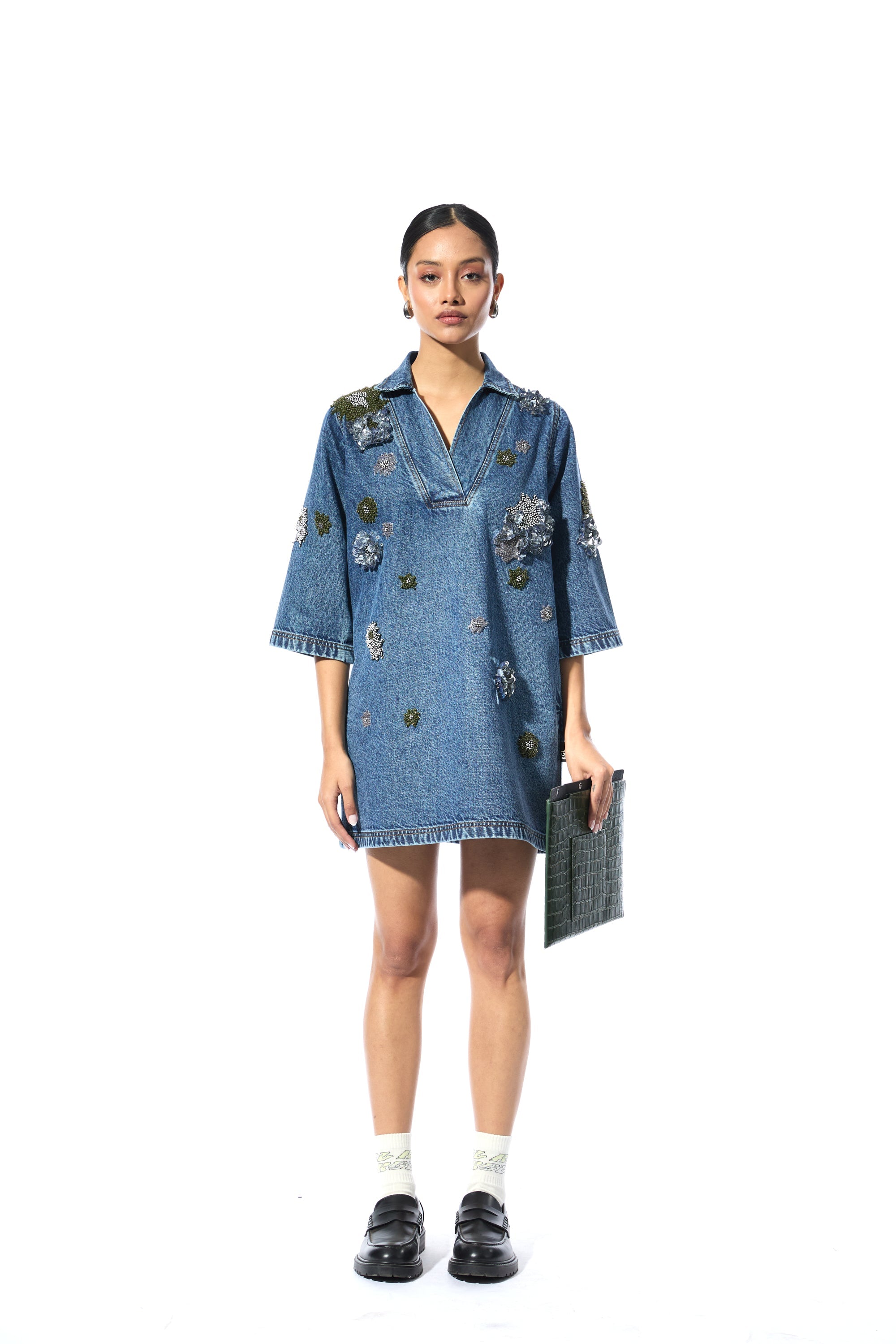 'ELVIRA' DENIM DRESS - Kanika Goyal Label