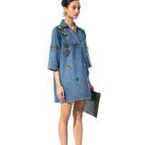 'ELVIRA' DENIM DRESS - Kanika Goyal Label