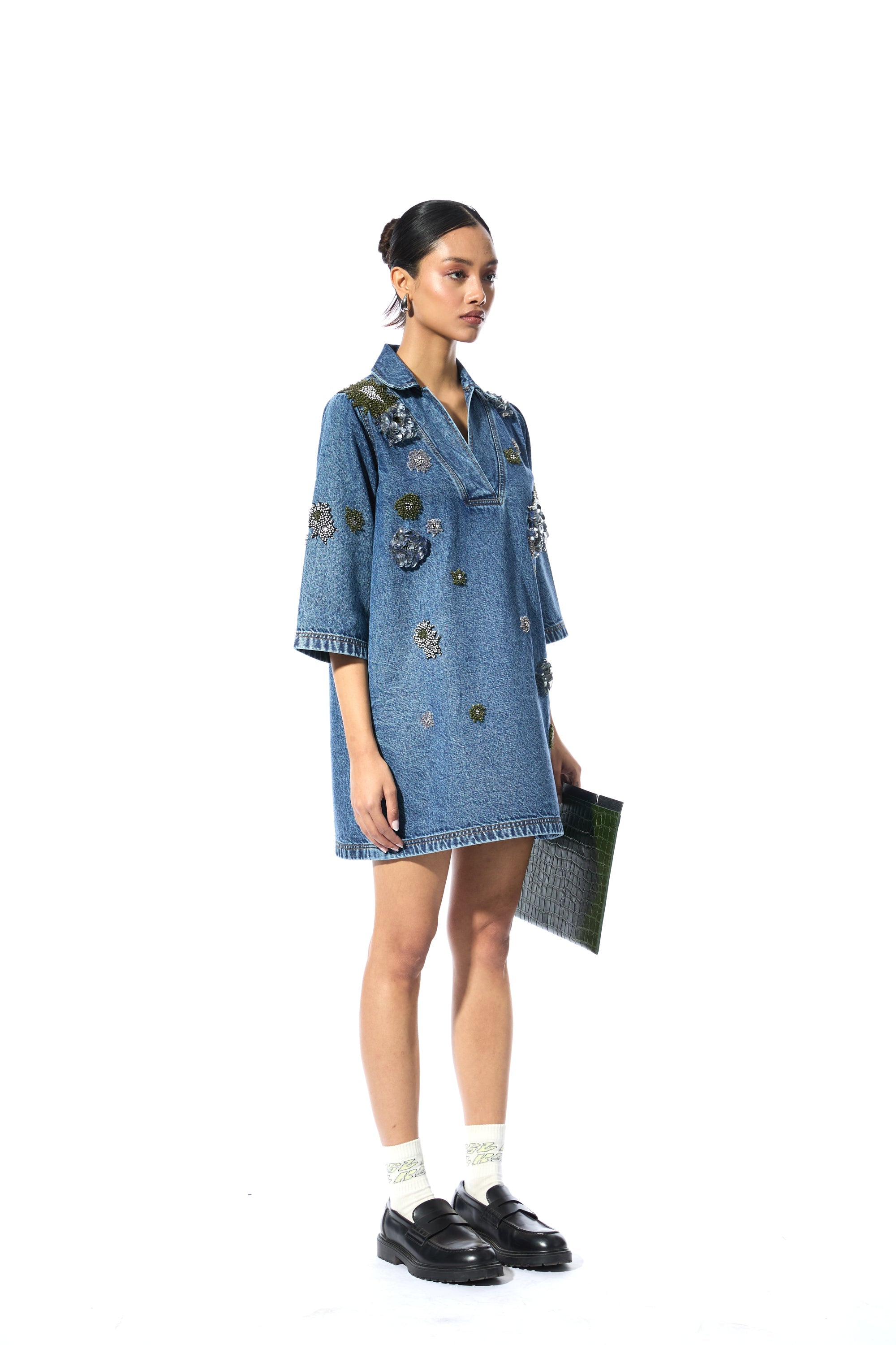 'ELVIRA' DENIM DRESS - Kanika Goyal Label