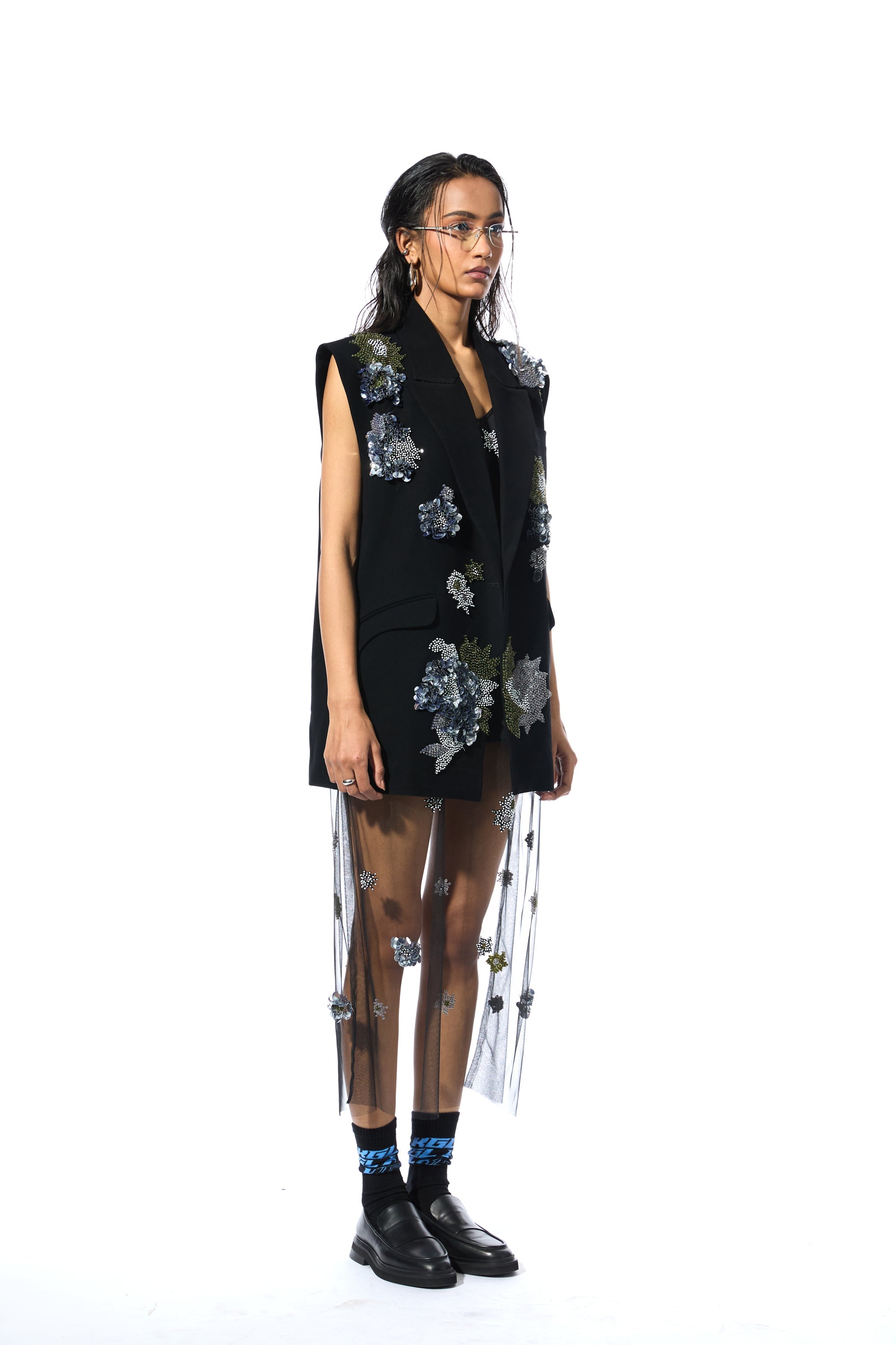 'ELVIRA' EMBELLISHED VEST - Kanika Goyal Label