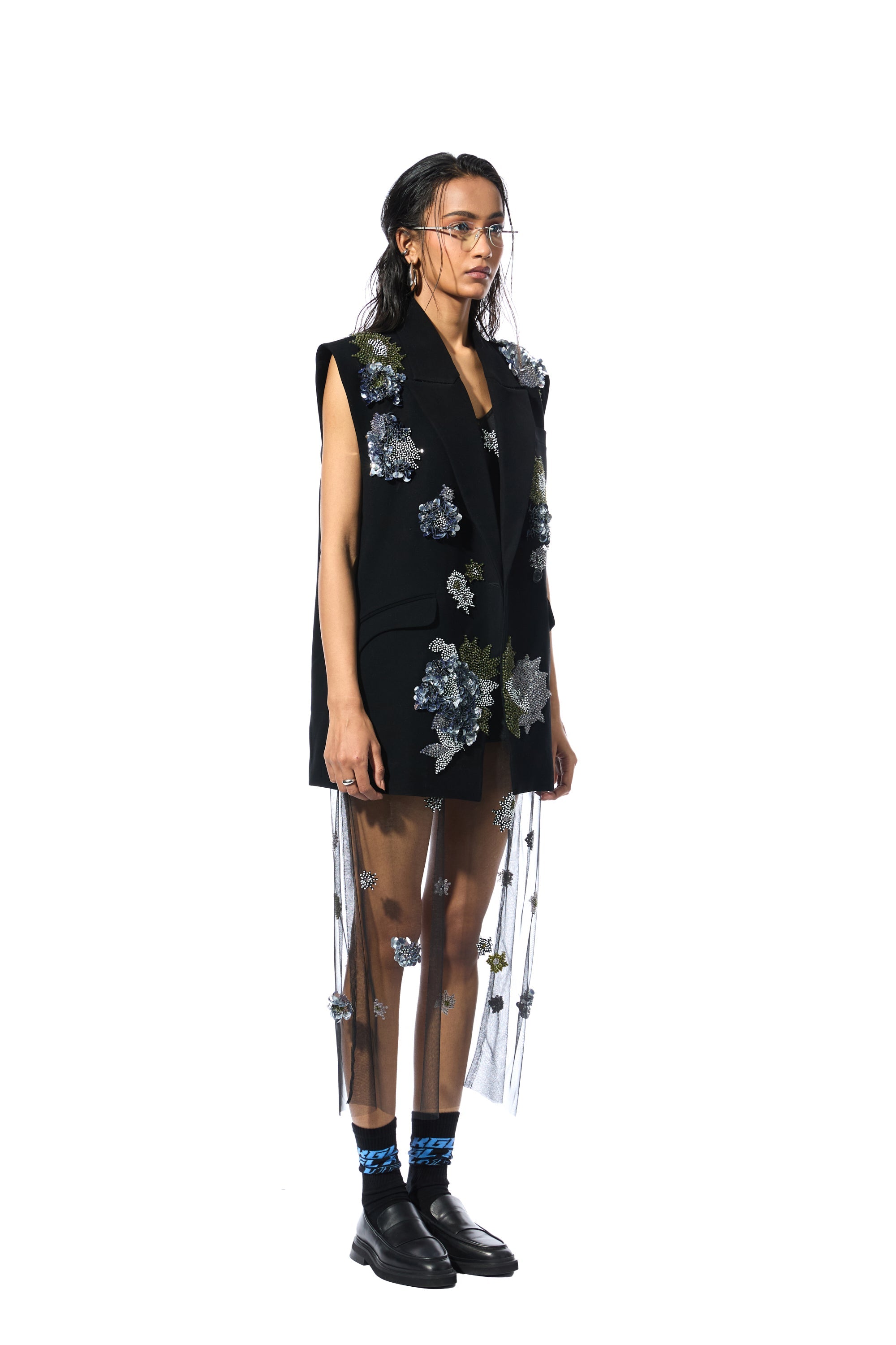 'ELVIRA' EMBELLISHED VEST - Kanika Goyal Label