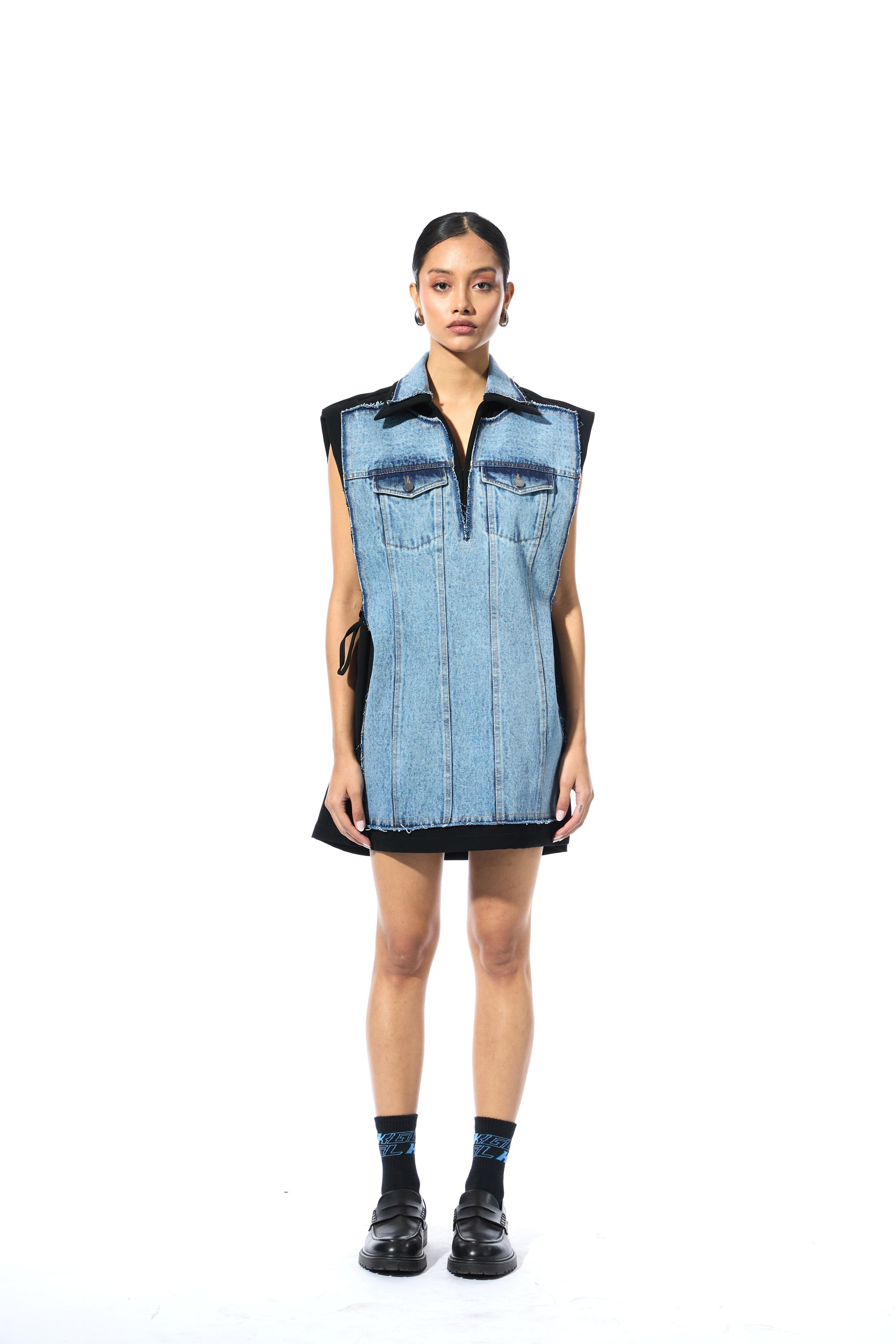 'FRAYLINE' DENIM DRESS - Kanika Goyal Label