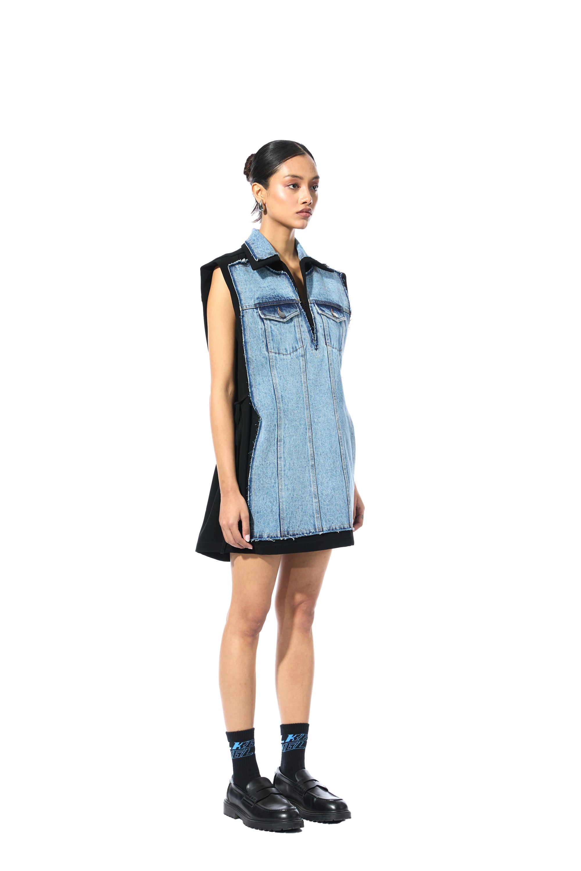 'FRAYLINE' DENIM DRESS - Kanika Goyal Label