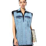 'FRAYLINE' DENIM DRESS - Kanika Goyal Label