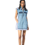 'FRAYLINE' DENIM DRESS - Kanika Goyal Label