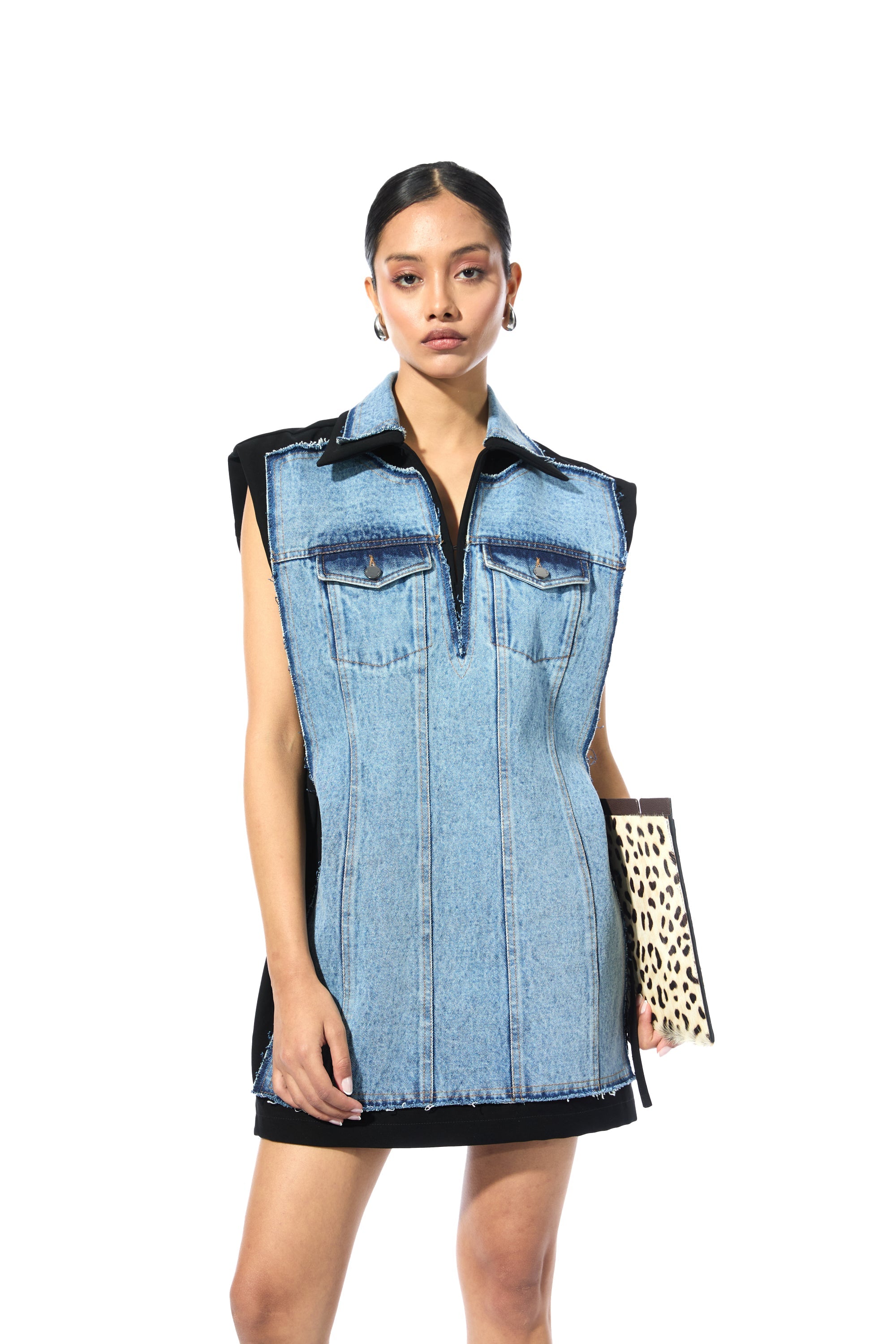 'FRAYLINE' DENIM DRESS - Kanika Goyal Label