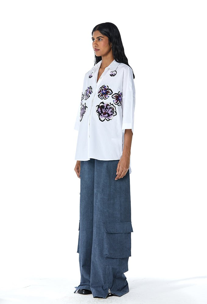 Geodes' Embellished Shirt - Kanika Goyal Label