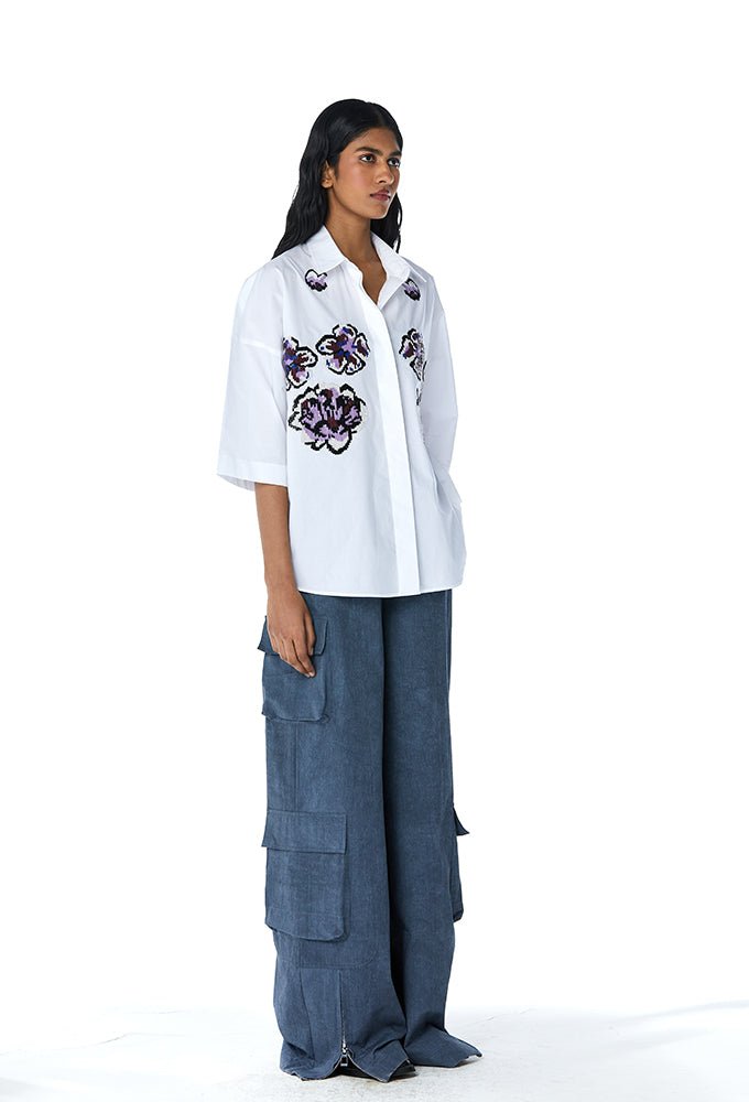 Geodes' Embellished Shirt - Kanika Goyal Label