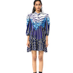 'GEOMIST' PRINTED DRESS - Kanika Goyal Label