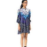 'GEOMIST' PRINTED DRESS - Kanika Goyal Label